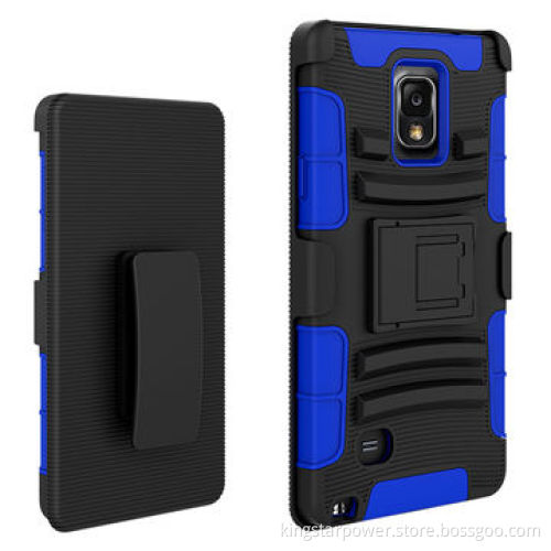 Case for Samsung Galaxy Note4/N910/Note 4 with Kickstand and Locking Belt Swivel Clip/Hybrid HolsterNew